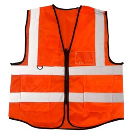 Chaleco Brigadista De Seguridad Industrial Con Reflejantes De Alta Visibilidad Unitalla, Con Compartimentos Economico