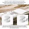 Aussio 2-Pack Mushroom Style RV Roof Vent Cap with Putty