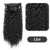 6PCS Clip in Hair Extensions 22" Synthetic Long Curly Wavy