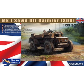 Gecko Model GEC35GM0028 1/35 British Army Daimler Mk.I (SOD) Regiment Commander Plastic Model