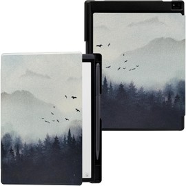 UMUBUHOMS Case for iFLYTEK AINOTE Air 2 Note-Taking Tablet 8.2", Premium PU Leather Ultra-Slim & Lightweight Durable Protective Folio Cover with Pen Holder Auto Sleep/Wake (Misty Forest)