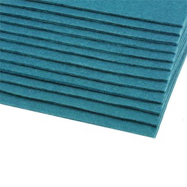 cyclingcolors 2 x Coloured Felt Felt Fabric Hobby Crafts Sewing Scrapbooking Craft Decoration Decoupage A4 20 x 30 cm Thickness 2-3 mm Polyester 416 g/m² - Turquoise Blue