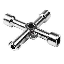 10,16 cm 1 triángulo de aleación/llave cruz Universal cuadrado triángulo para elevar el gabinete eléctrico válvula de tren