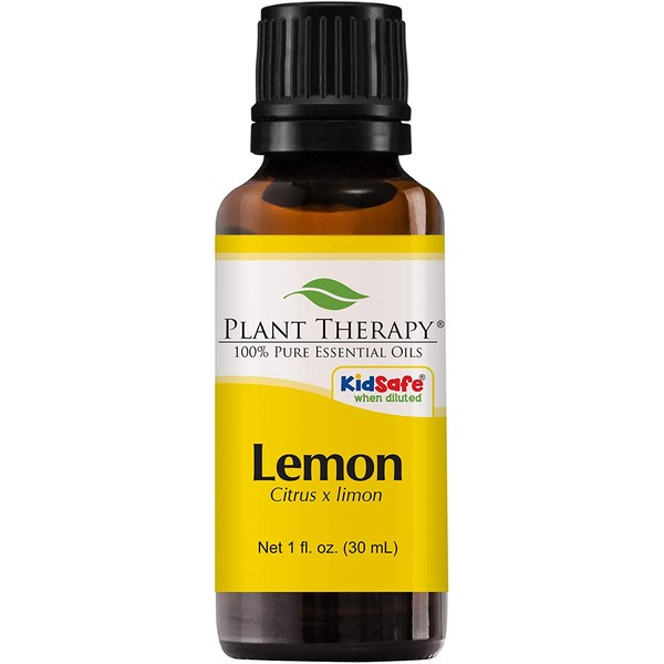 Plant Therapy Lemon Essential Oil 30 mL (1 oz) 100% Pure, Undiluted, Natural Aromatherapy, Therapeutic Grade