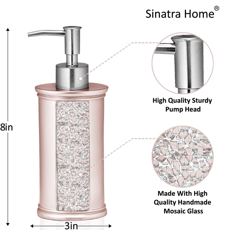 Popular Bath Sinatra Bath Set, 4PC, Blush