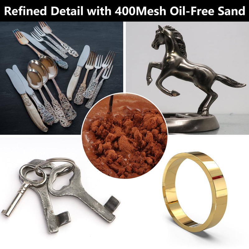 7 lbs Premium Ultra-Fine 400 Mesh Oil-Free Casting Sand for