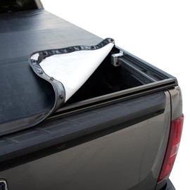 Hidden Snap On Soft Vinyl Truck Bed Tonneau Cover Compatible with 88-00 Chevy GMC C10 C/K Pickup/Silverado Sierra 6.5 Ft (78") Short Bed