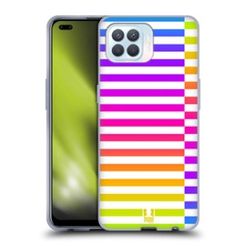 Head Case Designs Neon Dynamische Streifen Soft Gel Handyhülle Hülle kompatibel mit Oppo F17 Pro / A93 / Reno4 F
