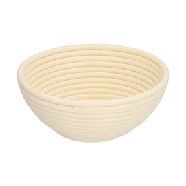 Washable Bread Basket, Fruit Basket, Innovative Shape, Baking Mould for Kitchen, Bakery, Decorative Bowls for Home Decoration, Fruit Holder for Kitchen Worktop (Off-White Round 20 x 8 cm)