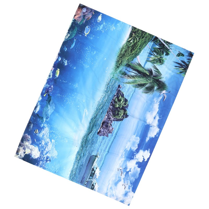 200x150cm Tapestry Scenery Summer Beach Sea View Background Tapestry Home