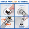 Bathroom Sink Stopper, Stainless Steel Removable Drain Strainer, Hair Catcher