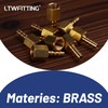 'Brass Fitting 1/8 Inch BSPP x 3/16 (5 mm) Hose
