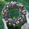 XL 50cm Christmas Wreath Blueberry & Ivy Pine Cone Hanging