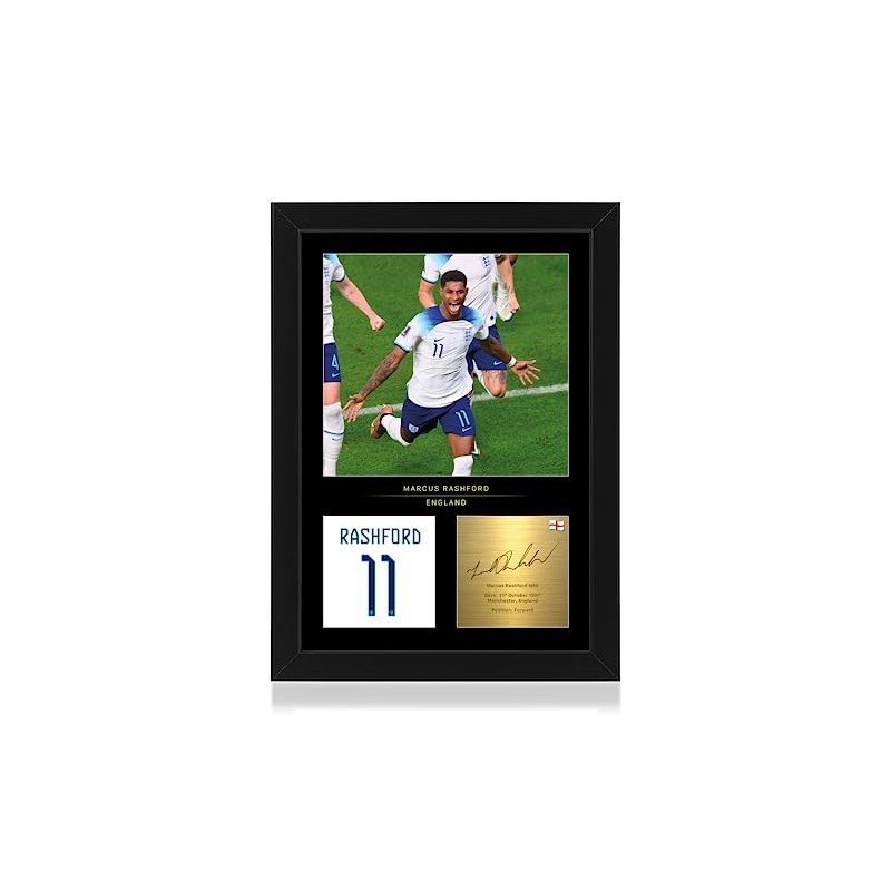 Win FC Marcus Rashford Framed Photo Display - Reproduced Digital
