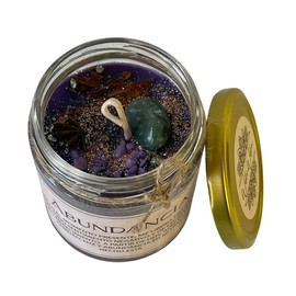 Vela ritual para la buena fortuna, el amor, sanación, abundancia, paz y tranquilidad según la intención o deseo que se tenga, veladora preparada con intenciones en estuche (abundancia) FBA