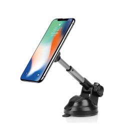 REIKO Universal Magnetic Car Phone Mount – Adjustable Windshield & Dashboard Holder