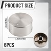 6 Silver Cooker Knobs, Universal Gas Hob Knobs for Ovens