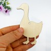 30 Pack 4 Inch Wood Goose Cutouts Unfinished Wooden Goose