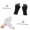 Baluue 2 Pairs UV Prevention Gloves for Nail Art Protection