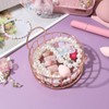 Totority Metal Storage Basket- Round Organizer for Pantry, Tabletop &