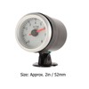 2in 52mm LED Tachometer Red Pointer White Dial Backlight for
