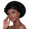 Casa Della Silk Serenita Mulberry Silk Hair Bonnet – Midnight