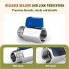 2 Pack 1/2" Mini Ball Valve, 304 Stainless Steel Valve