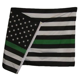 Trade Winds Thin Green LINE 3'x5' Flag Border Patrol Military Lives Matter Support Banner Premium Fade Resistant