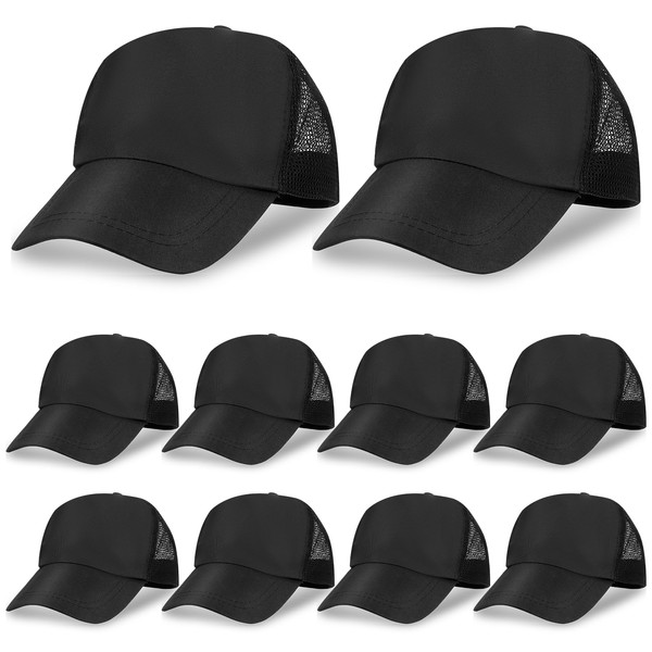 EupHHonycs 10 Pack Sublimation Blank Trucker Hats Polyester Mesh Trucker