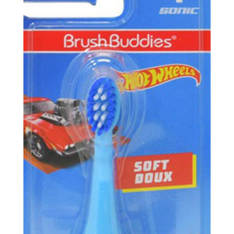 Brush Buddies Hot Wheels Battery Powered Sonic Electric Kids Toothbrush,