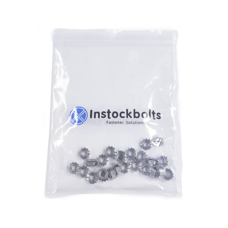 #6-32 Keps Nuts with External Tooth Washer, K-Lock Keps Nuts