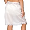 I.C. Collections Big Girls White Nylon Half Slip Silk and