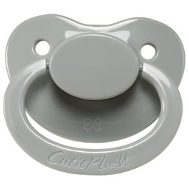 CutiePlusU Adult Size Dummy - Large Teat Shield Grey