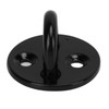 5Pcs Eye Plate Thickened Black Stainless Steel Enhanced Load Bearing