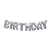 Stunning Silver "Happy Birthday" Foil Letter Balloon Banner Kit -