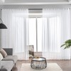 Ftinala White Sheer Curtains 108 Inches Long Extra, Thin Linen