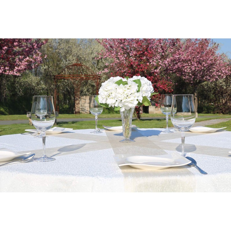 AmaCasa Non-Woven Table Runner with Flower Design 23 cm /