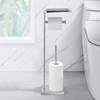 Miyili Bathroom Lavatory Toilet Tissue Roll Holder Stainless Steel Freestanding