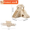 HIDOSNG Hamster House, Wooden Hamster Maze Villa, Hamster Accessories, Hamster
