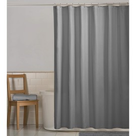 MAYTEX - Dobladillo con Peso, Gris, 70 x 72 Pulgadas, Forro de Ducha de Tela Repelente al Agua, 70 x 72 Pulgadas
