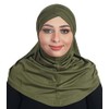 AL AMIRA Beautiful double cross cotton hijab scarf Islamic women