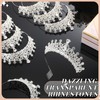 20 Pcs Crystal Queen Tiara Crown for Women with Combs,