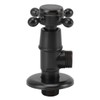 Solid Brass Angle Stop Valve Retro Thickened Cold Hot Triangle