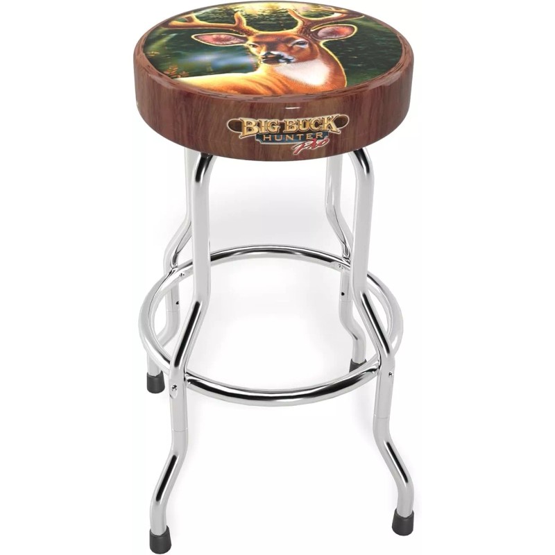 Hunter ARCADE1UP Adjustable Stool - Chrome-Plated Frame, Foam Padding -