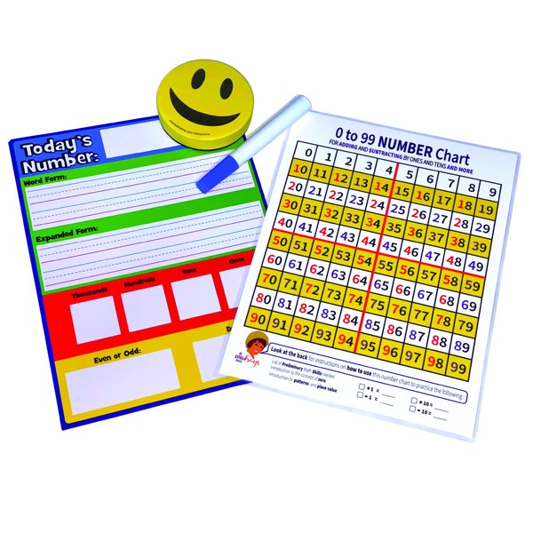 Teach Math Skills - 0 to 99 Number Chart and