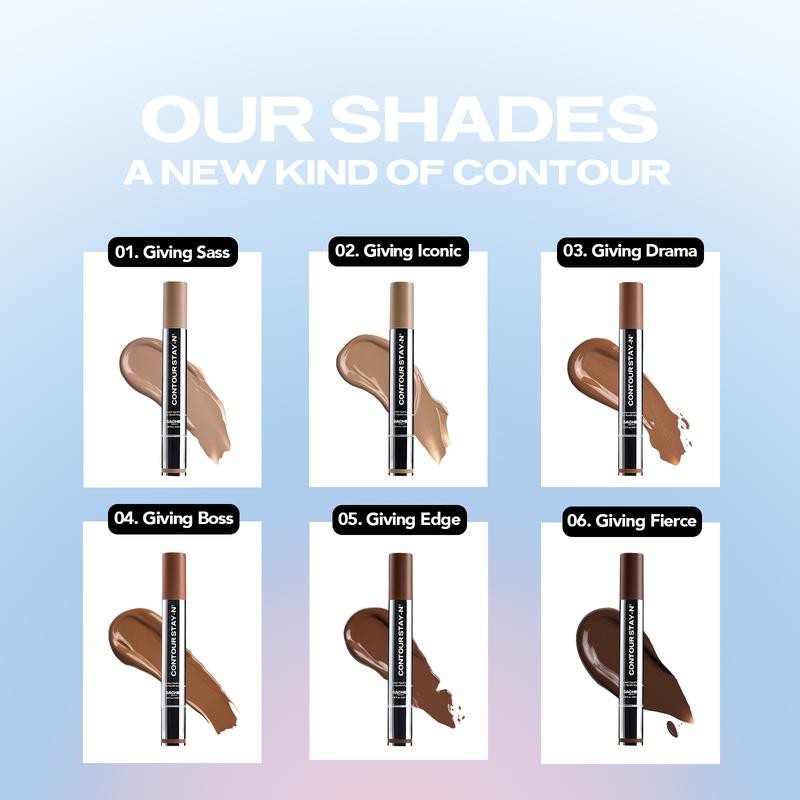 Contour STAY-N - All-Day Liquid Contour - Long-lasting, buildable, ultra-blendable