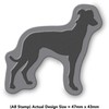 Azeeda A8 'Greyhound Silhouette' Unmounted Rubber Stamp (RS00028116)