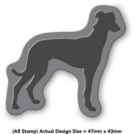 Azeeda A8 'Greyhound Silhouette' Unmounted Rubber Stamp (RS00028116)