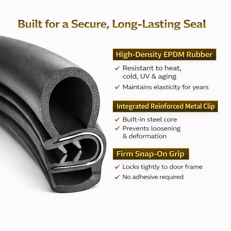 Truck Door Weatherstrip Seal - EPDM Rubber Door Frame Gap