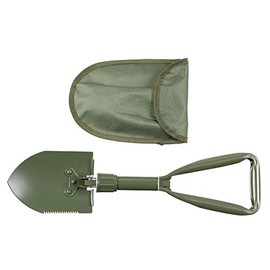Mini Folding Camping Bushcraft Shovel Spade Saw with Bag Pouch